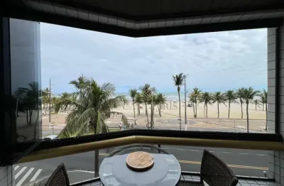 Apartamento frente mar com 2 dormitórios à venda, 83 m² por r$ 580.000 - mirim - praia grande/sp