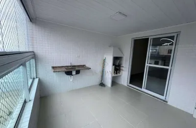 Apartamento vista mar com 3 suítes à venda, 117 m² por r$ 1.100.000 - caiçara - praia grande/sp