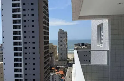 Apartamento vista mar com 1 suíte à venda, 59 m² por r$ 450.000 - aviação - praia grande/sp