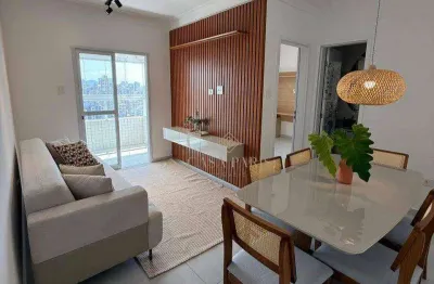 Apartamento vista mar com 1 suíte à venda, 59 m² por r$ 509.900 - aviação - praia grande/sp
