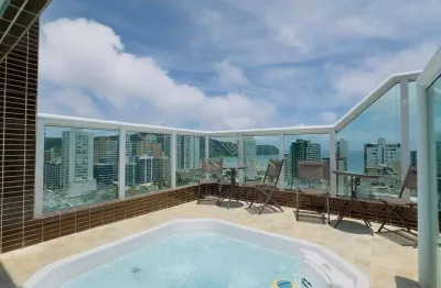 Cobertura com 4 dormitórios à venda, 166 m² por r$ 2.850.000 - canto do forte - praia grande/sp