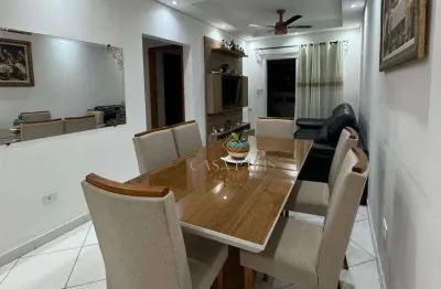 Apartamento vista mar com 2 dormitórios à venda, 77 m² por r$ 546.000 - tupi - praia grande/sp