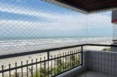 Apartamento frente mar com 3 dormitórios à venda, 131 m² por r$ 950.000 - boqueirão - praia grande/sp