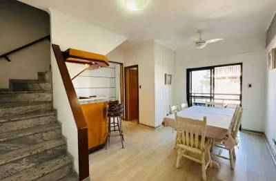 Cobertura duplex com 2 suítes à venda, 114 m² por r$ 580.000 - aviação - praia grande/sp