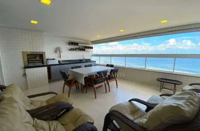 Apartamento FRENTE MAR com 3 dormitórios à venda, 140 m² por R$ 1.700.000 - Caiçara - Praia Grande/SP