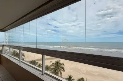 Apartamento FRENTE MAR com 3 dormitórios à venda, 127 m² por R$ 1.100.000 - Real - Praia Grande/SP