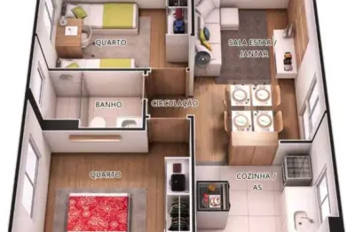 Apartamento com 2 quartos à venda na Rua Adelino Machado, Bom Viver, Biguaçu