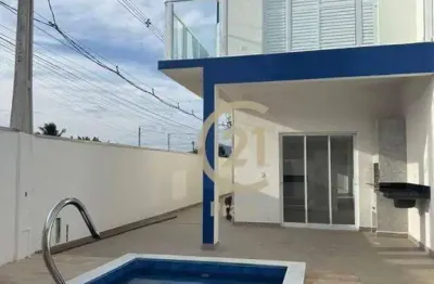 Sobrado com psicina 3 dormitórios 1 suíte golfinhos 550 mil