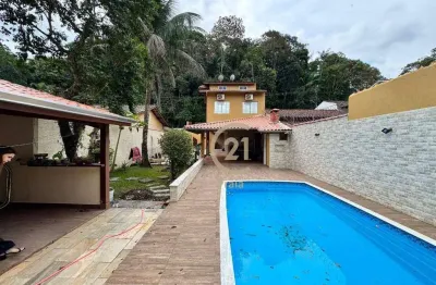 Casa com 3 dormitórios à venda, 148 m² por r$ 750.000,00 - massaguaçu - caraguatatuba/sp