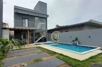 Casa com 3 dormitórios à venda, 140 m² por r$ 1.050.000 - massaguaçu - caraguatatuba/sp