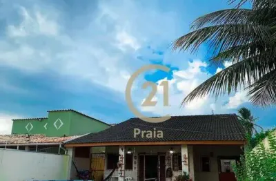 Casa com 3 dormitórios à venda, 150 m² por r$ 600.000 - balneário dos golfinhos - caraguatatuba/sp