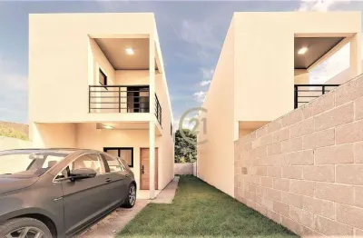 Sobrado com 3 dormitórios à venda, 100 m² por r$ 399.000 - balneário dos golfinhos - caraguatatuba/sp