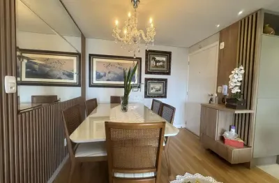 Apartamento semimobiliado com terraço no bairro panazzolo