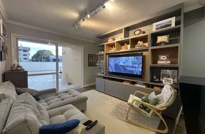 Apartamento mobiliado com terraço 2 dormitórios 1 vaga no colina sorriso