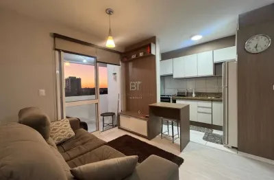 Apartamento mobiliado com 02 dormitórios e 01 vaga no bairro santa lúcia