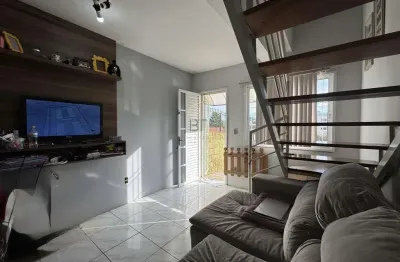 Sobrado individual semimobiliado com 2 dormitórios  2 vagas no bairro são luiz