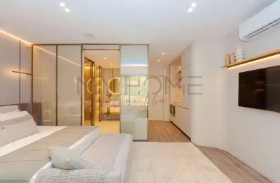 Apartamento à venda no batel - 1 quarto - sacada - condomínio clube