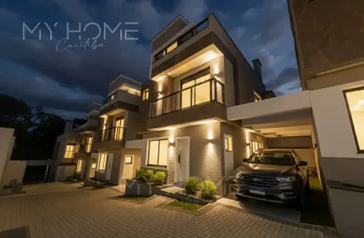 Casa em condomínio à venda nas mercês - 3 suítes - terraço com jacuzzi