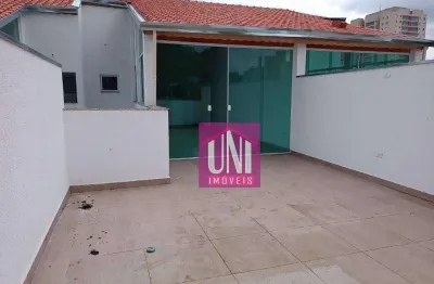 Cobertura com 2 dormitórios à venda, 110 m² por r$ 645.000 - vila valparaíso - santo andré/sp