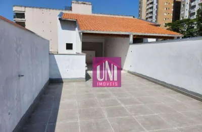 Cobertura com 3 dormitórios à venda, 137 m² por r$ 750.000 - vila valparaíso - santo andré/sp