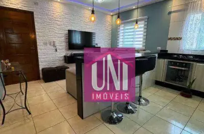 Apartamento com 2 dormitórios à venda, 54 m² por r$ 330.000 - jardim nice - santo andré/sp