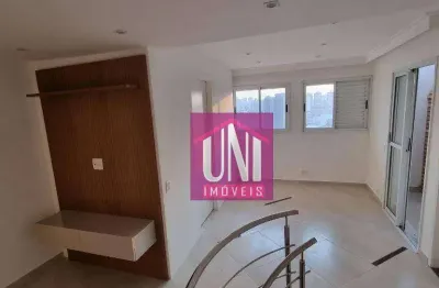 Apartamento duplex com 2 dormitórios à venda, 83 m² por r$ 490.000 - casa branca - santo andré/sp