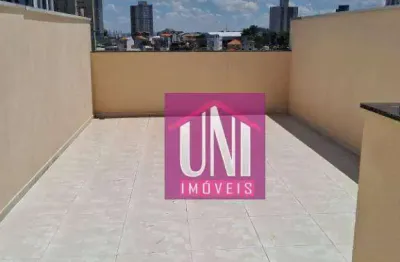 Cobertura com 2 dormitórios à venda, 120 m² por r$ 588.000 - vila valparaíso - santo andré/sp