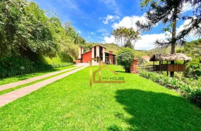 Mini sítio com 4250m² com 5 dormitórios 2 suítes à venda, 4250 m² por r$ 2.400.000 - albuquerque - teresópolis/rj