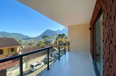 Apartamento novo com vista para a serra dos órgãos a 3 minutos da feirinha do alto em teresópolis-rj