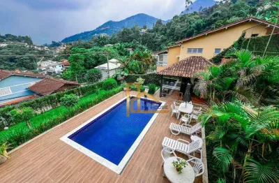 Casa com 4 dormitórios sendo 3 suítes à venda, 201 m² - panorama - teresópolis/rj