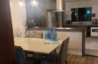 Sobrado com 3 dormitórios à venda, 183 m² por r$ 890.000,00 - campestre - santo andré/sp