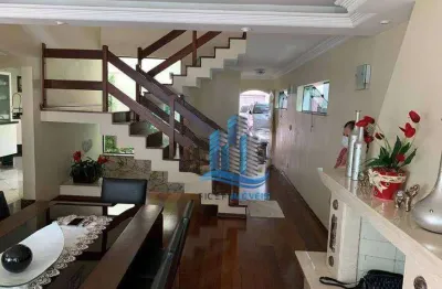Sobrado com 4 dormitórios à venda, 390 m² por r$ 2.500.000,00 - jardim - santo andré/sp