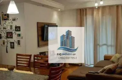 Apartamento com 3 dormitórios à venda, 80 m² por r$ 588.000,00 - campestre - santo andré/sp