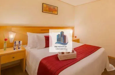 Flat com 1 dormitório à venda, 43 m² por r$ 275.000,00 - centro - santo andré/sp