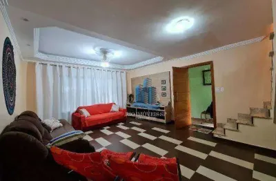Sobrado com 4 dormitórios à venda, 220 m² por r$ 1.095.000,00 - campestre - santo andré/sp