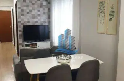 Apartamento com 2 dormitórios à venda, 52 m² por r$ 318.000,00 - utinga - santo andré/sp