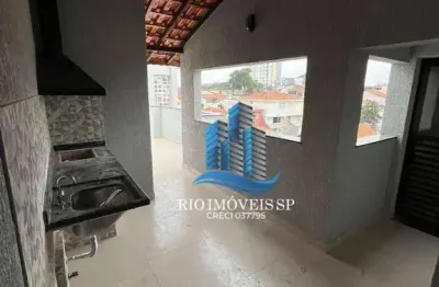 Cobertura com 2 dormitórios à venda, 91 m² por r$ 550.000,00 - santa maria - santo andré/sp