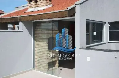 Cobertura com 2 dormitórios à venda, 72 m² por r$ 420.000,00 - jardim utinga - santo andré/sp