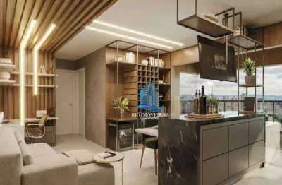 Apartamento com 2 dormitórios à venda, 58 m² por r$ 781.000,00 - jardim - santo andré/sp