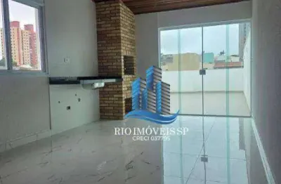 Cobertura com 3 dormitórios à venda, 172 m² por r$ 970.000,00 - santa maria - santo andré/sp
