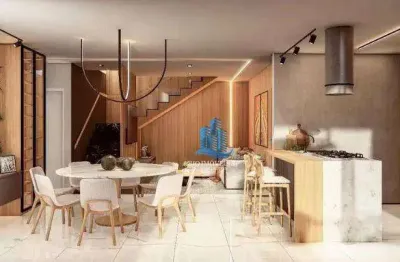 Cobertura com 3 dormitórios à venda, 176 m² por r$ 1.940.000,00 - vila valparaíso - santo andré/sp