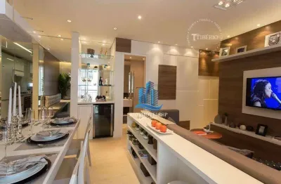 Apartamento com 3 dormitórios à venda, 57 m² por r$ 478.000,00 - vila valparaíso - santo andré/sp