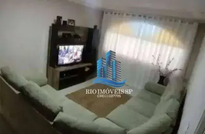 Sobrado com 3 dormitórios à venda, 170 m² por r$ 800.000,00 - vila valparaíso - santo andré/sp