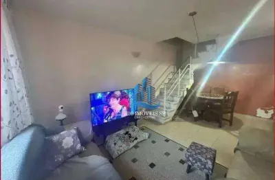 Sobrado com 3 dormitórios à venda, 118 m² por R$ 569.000,00 - Campestre - Santo André/SP