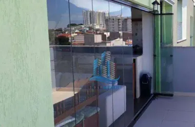 Cobertura com 2 dormitórios à venda, 131 m² por r$ 850.000,00 - santa maria - são caetano do sul/sp