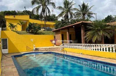 Chácara com 5 dormitórios à venda, 2500 m² por r$ 900.000,00 - mombaça - são roque/sp