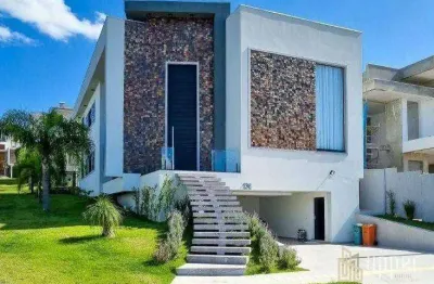 Casa com 4 dormitórios à venda, 378 m² por r$ 3.700.000,00 - alphaville - gravataí/rs