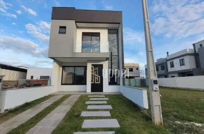 Casa com 3 dormitórios à venda, 130 m² por r$ 799.000 - condomínio central square - gravataí/rs