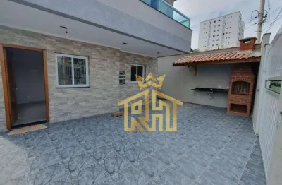 Sobrado com 2 dormitórios à venda, 127 m² por r$ 595.000,00 - aviação - praia grande/sp