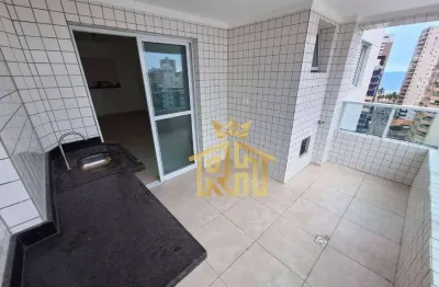 Apartamento novo - 02 dormitórios (01 suíte) - sacada - lazer - 01 vaga - aviação - praia grande